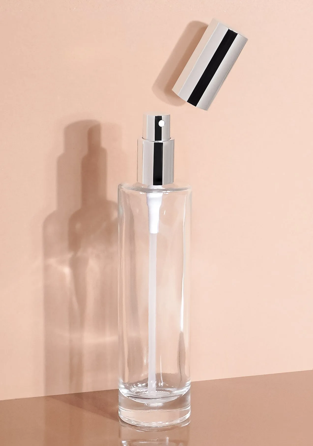 Princi Glass Bottle | Clear | Spray Cap