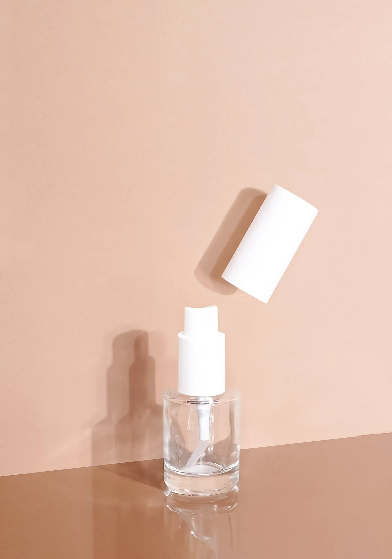 Princi Glass Bottle | Clear | Spray Cap