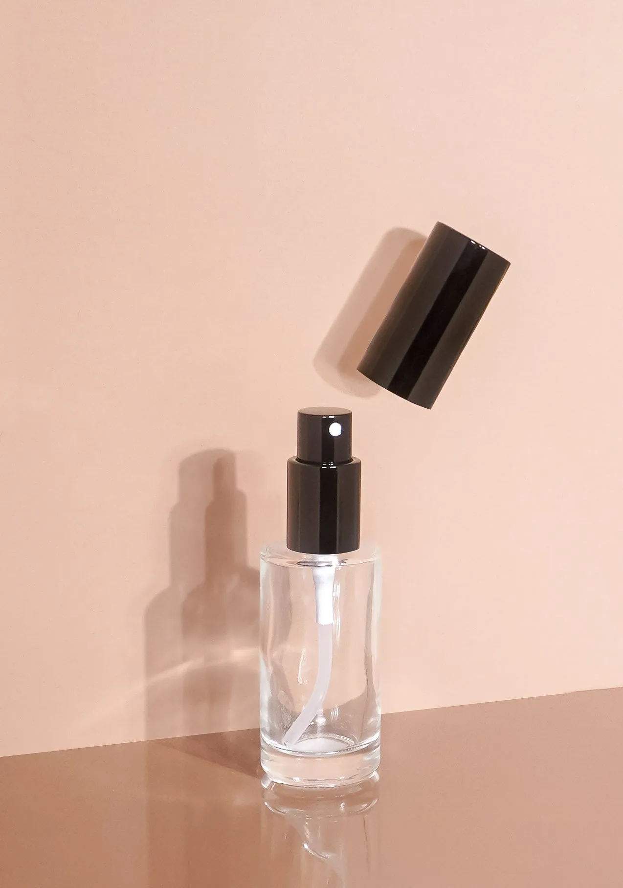 Princi Glass Bottle | Clear | Spray Cap