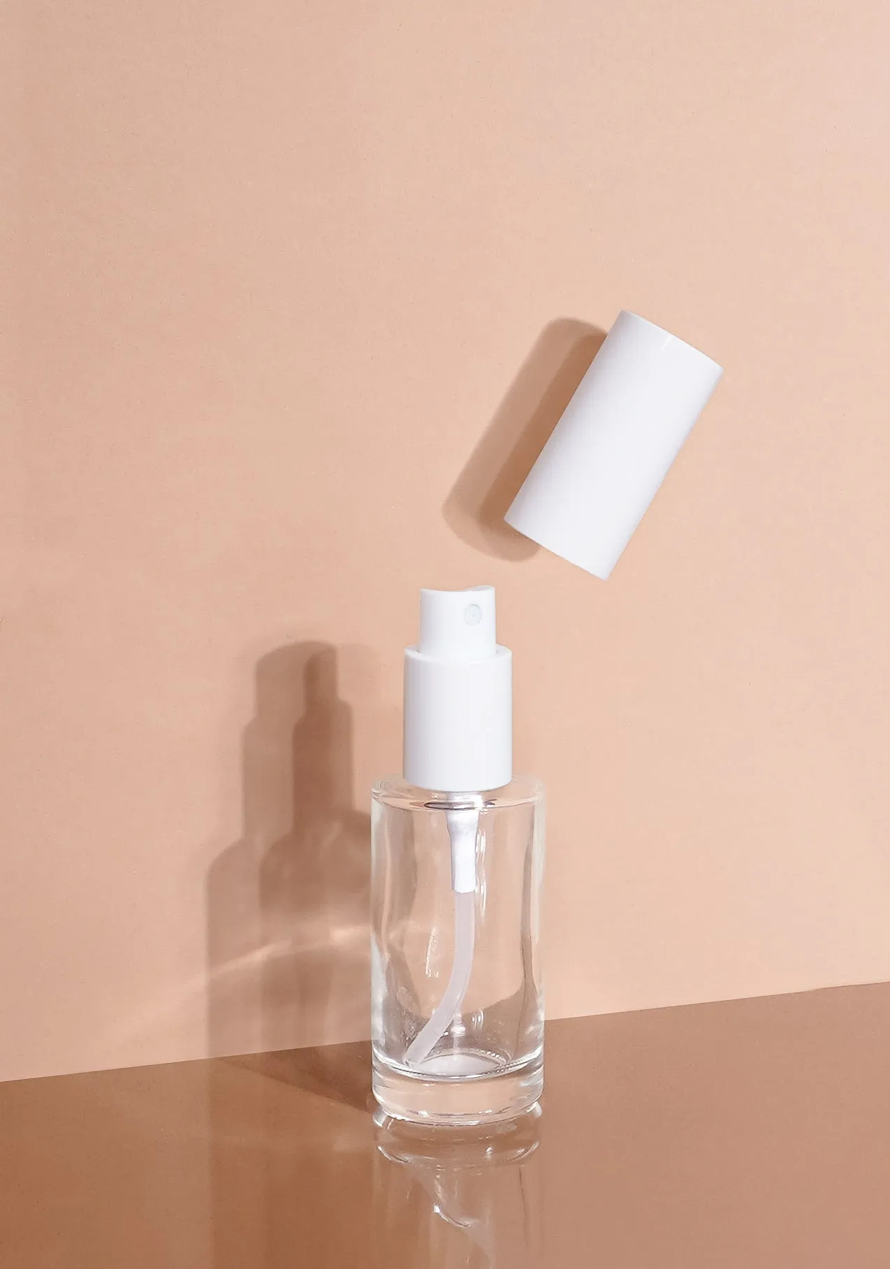 Princi Glass Bottle | Clear | Spray Cap