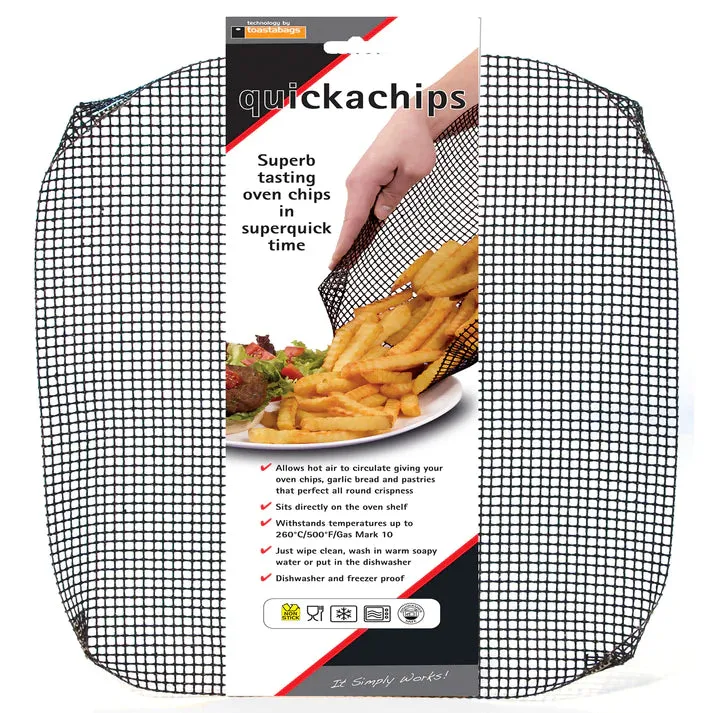 Quickachips Oven Oven Mesh Tray - Black - Large