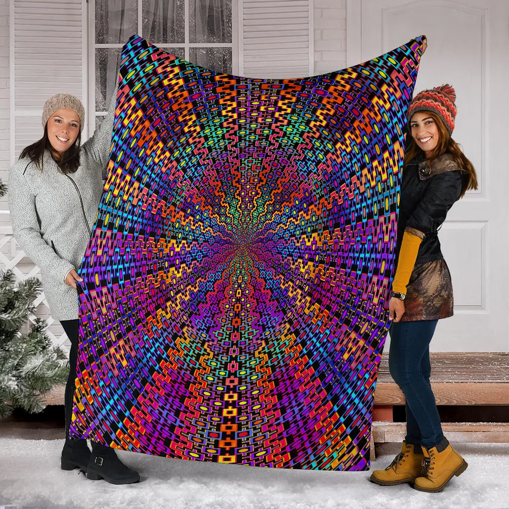 Rainbow Flow Micro Fleece Blanket