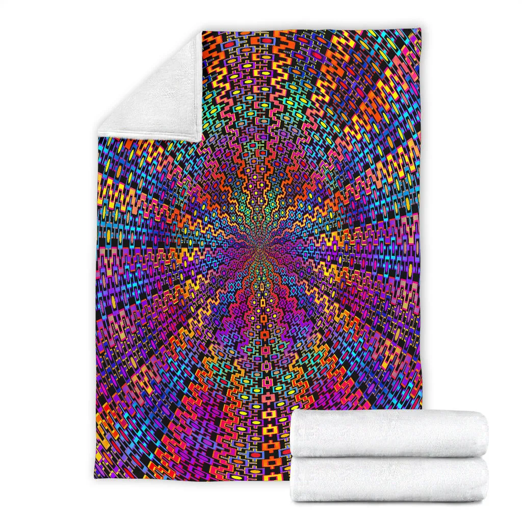 Rainbow Flow Micro Fleece Blanket