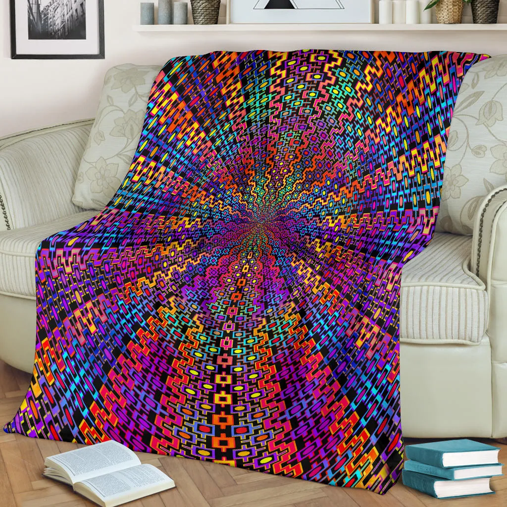 Rainbow Flow Micro Fleece Blanket