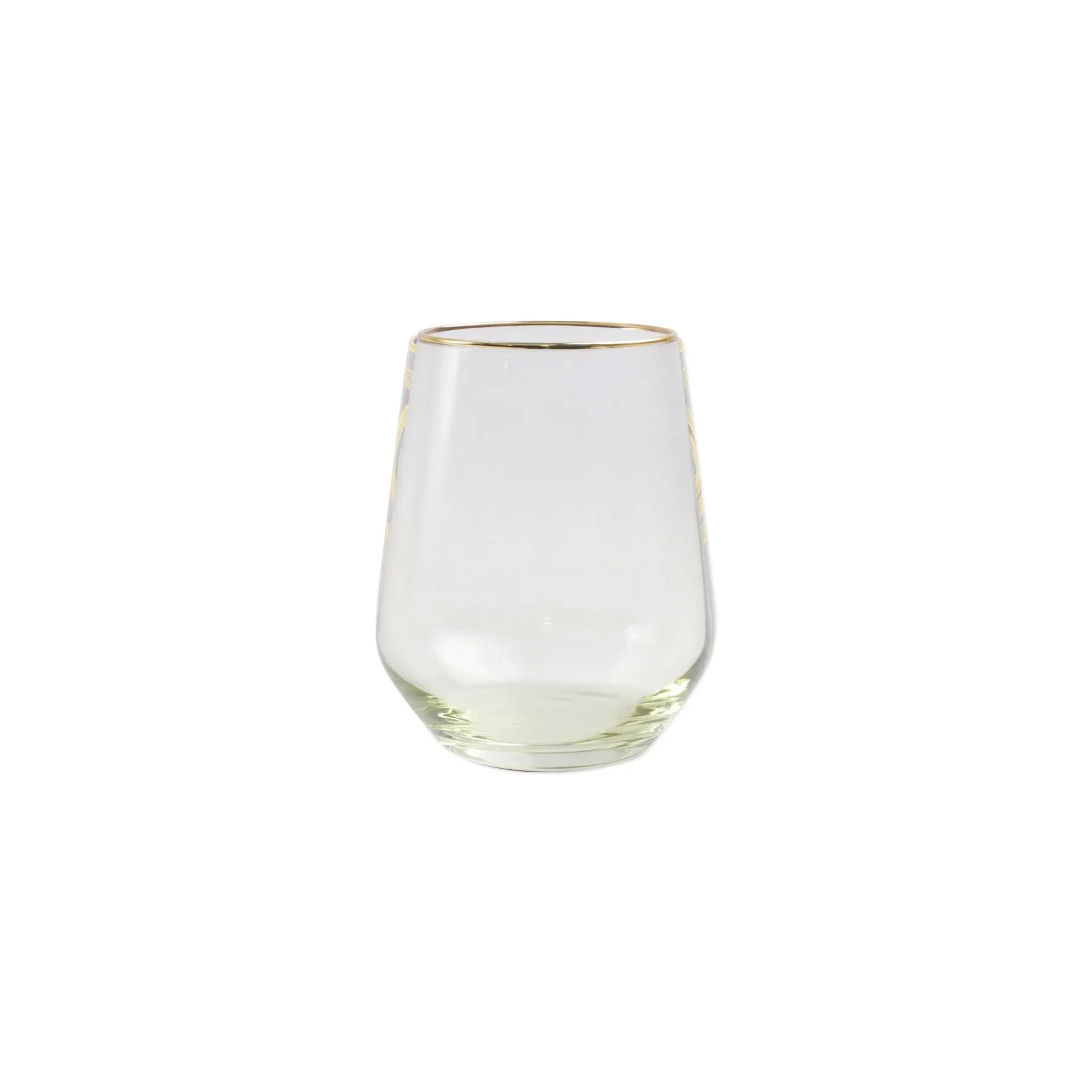 Rainbow Yellow Stemless Wine