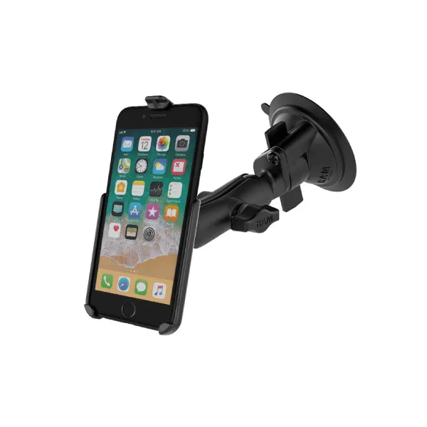 RAM® Twist-Lock™ Suction Cup Mount for Apple iPhone 6 & 7 (RAM-B-166-AP18U)