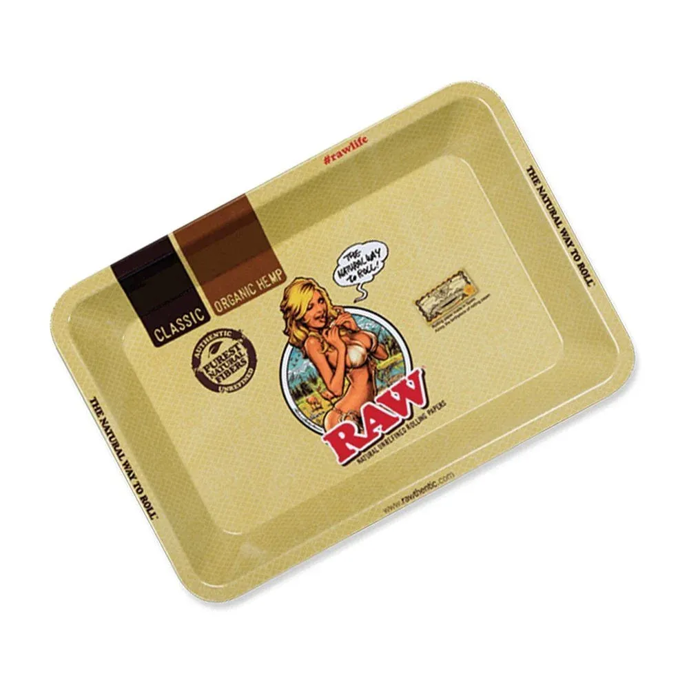 RAW - Girl Metal Rolling Tray