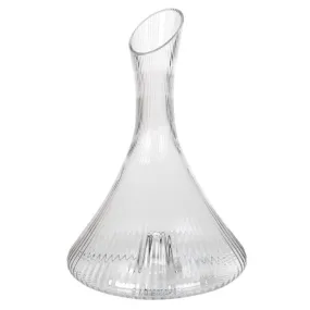 Ribbed Glass Carafe