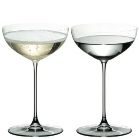 Riedel Veritas Champagne Saucer / Moscato / Martini Glass - Set of 2 - 6449/09