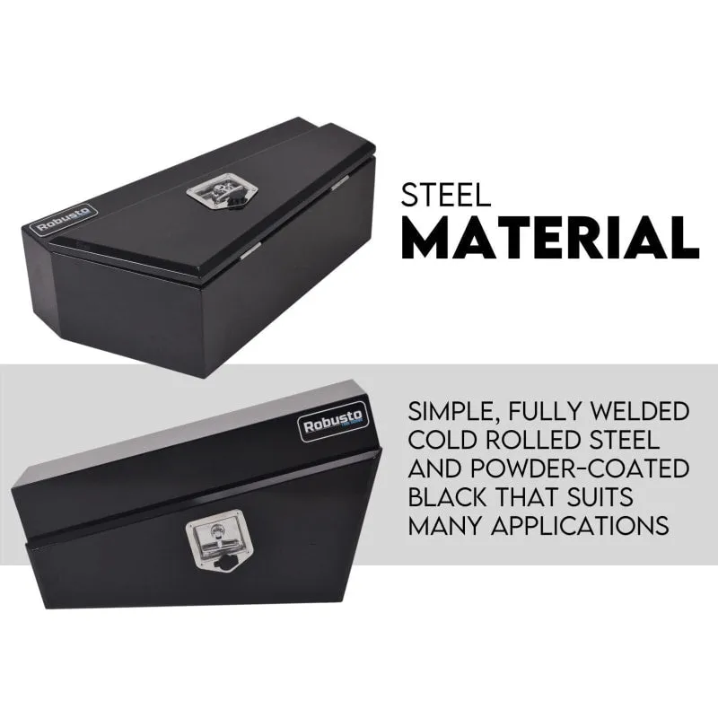 Robusto 750mm Black or White Steel Under Tray Tool Box Underbody | Pair