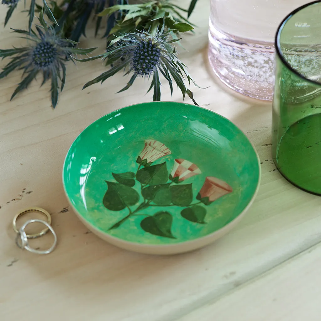 Round Enamel Printed Tray - Festival of Flowers