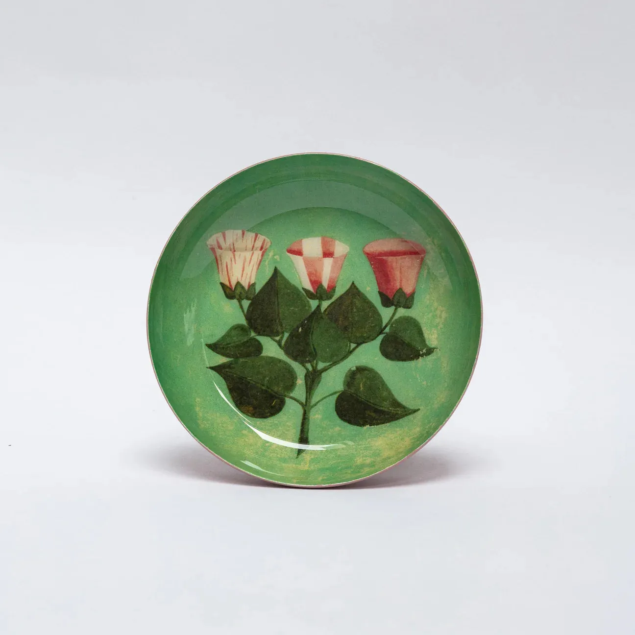 Round Enamel Printed Tray - Festival of Flowers