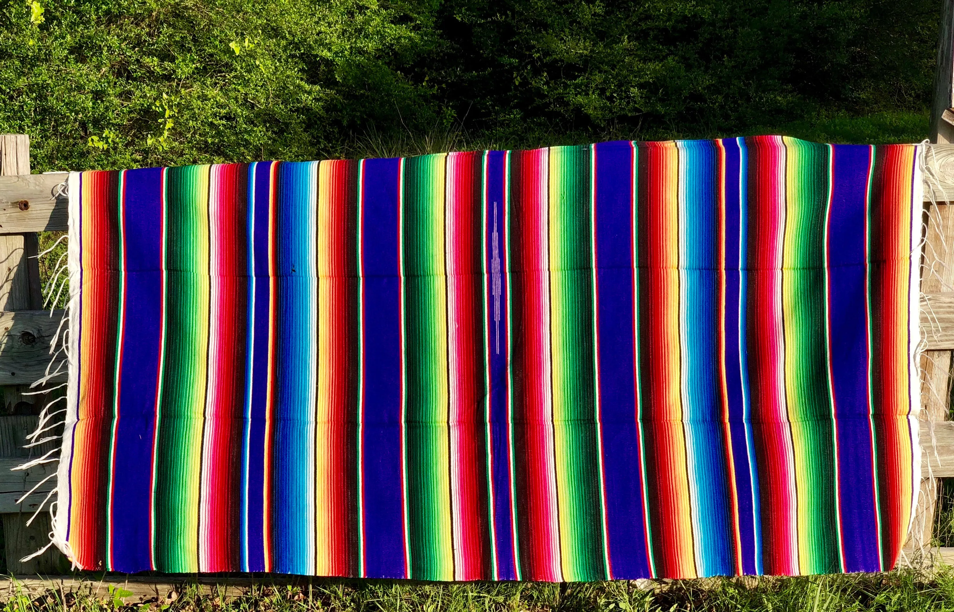 Royal Purple Large Serape Blanket