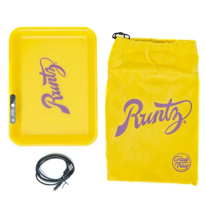 SALE!! Runtz - Yellow LED Glow Tray X - USB Rolling Tray