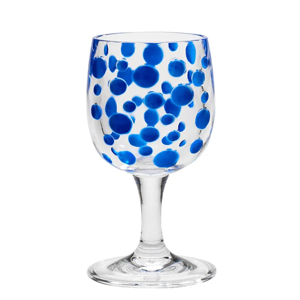 Satin Pearl Sapphire 8oz Wine Glass