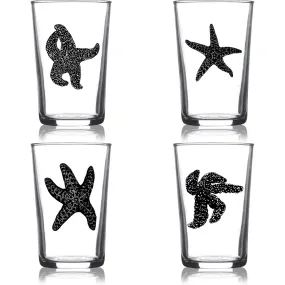 Sea Star Euro Wine 4 Pack Black Set