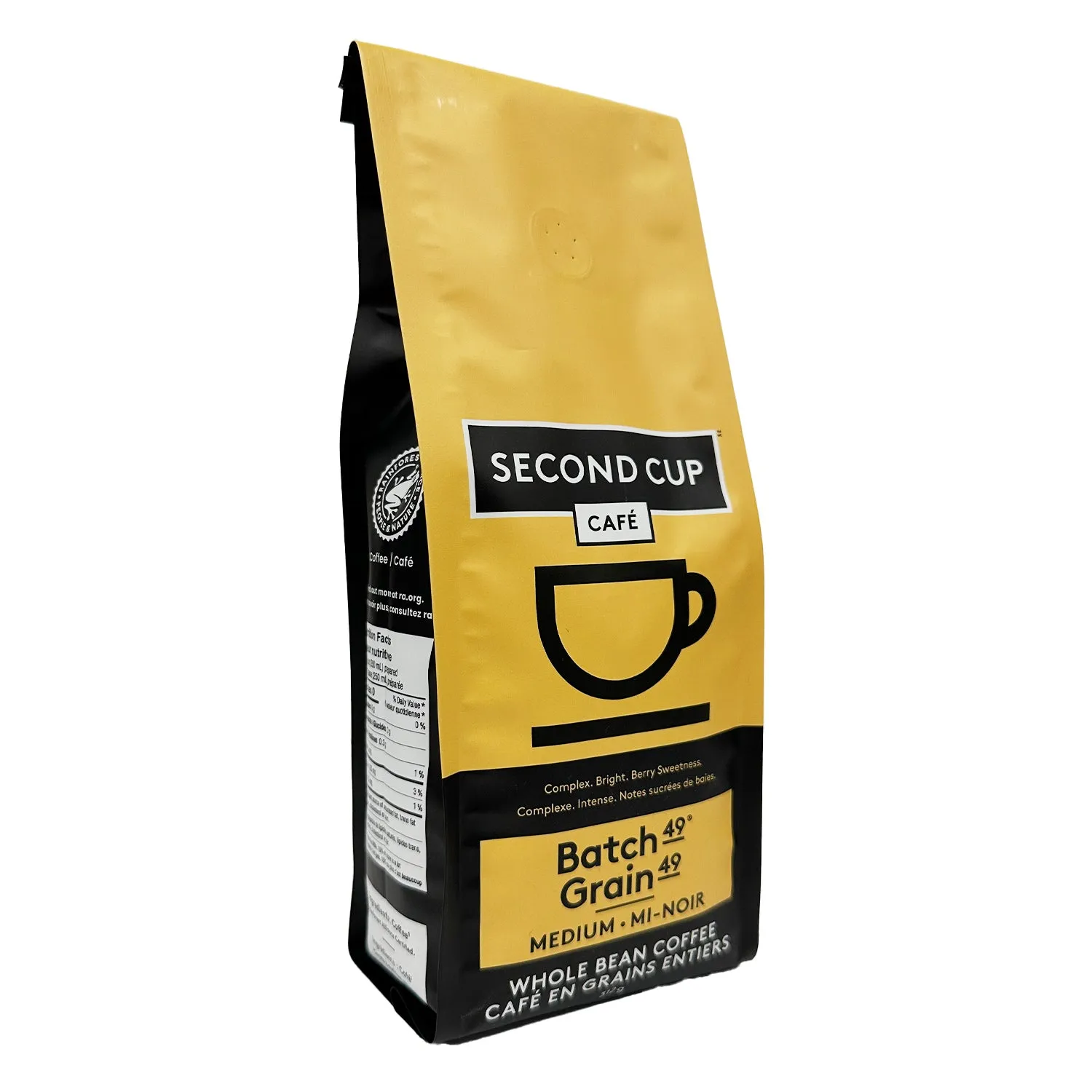 Second Cup Batch 49 Medium Roast Whole Bean Coffee, 312 g