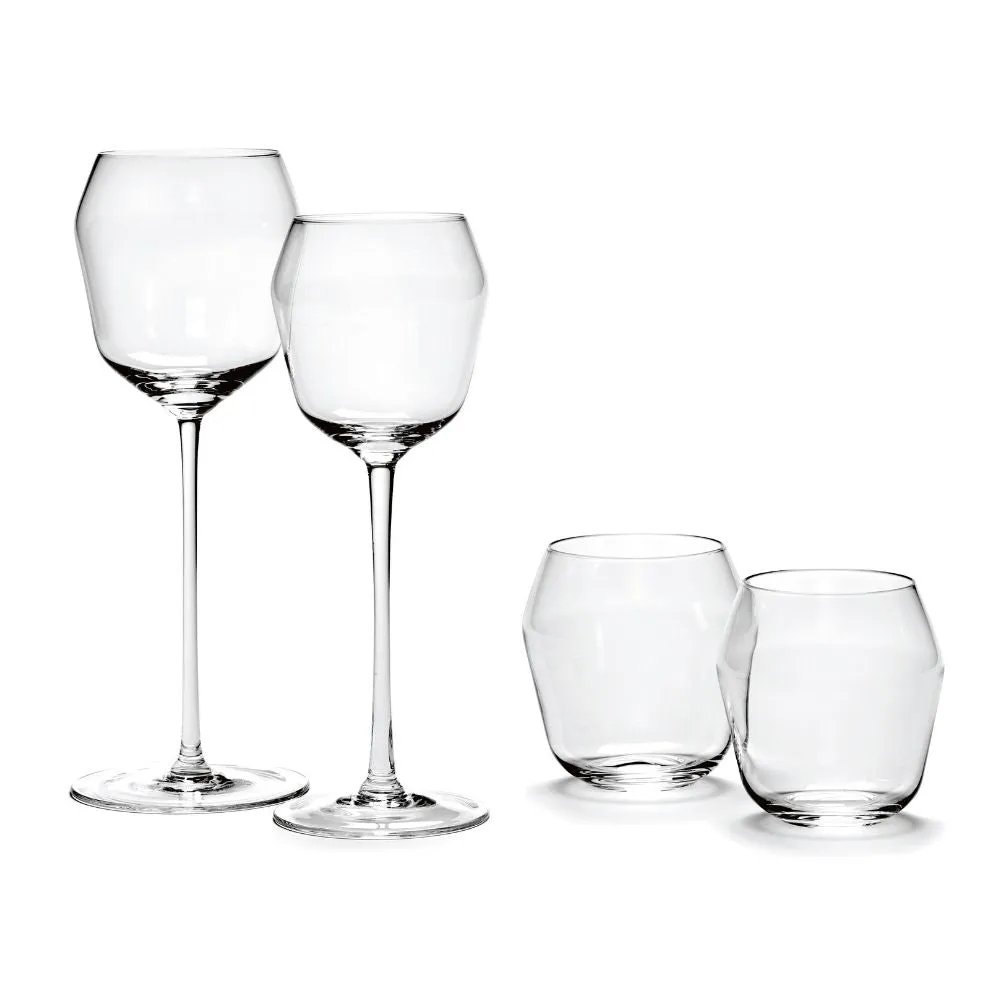 Serax Billie red wine glass h 22.5 cm. transparent