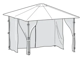 Side Panel Set for 3m x 3m Patio Gazebo - Set of 4 - Universal