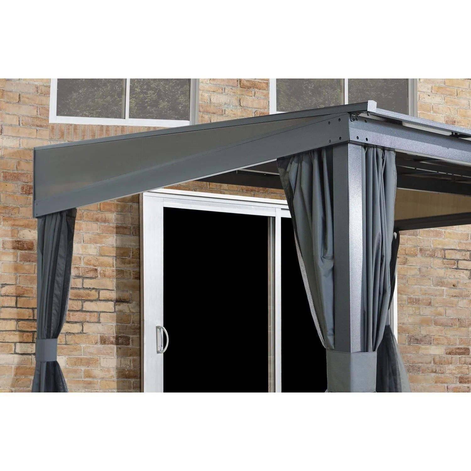 Sojag | Pompano 12x16 Wall Gazebo - Grey