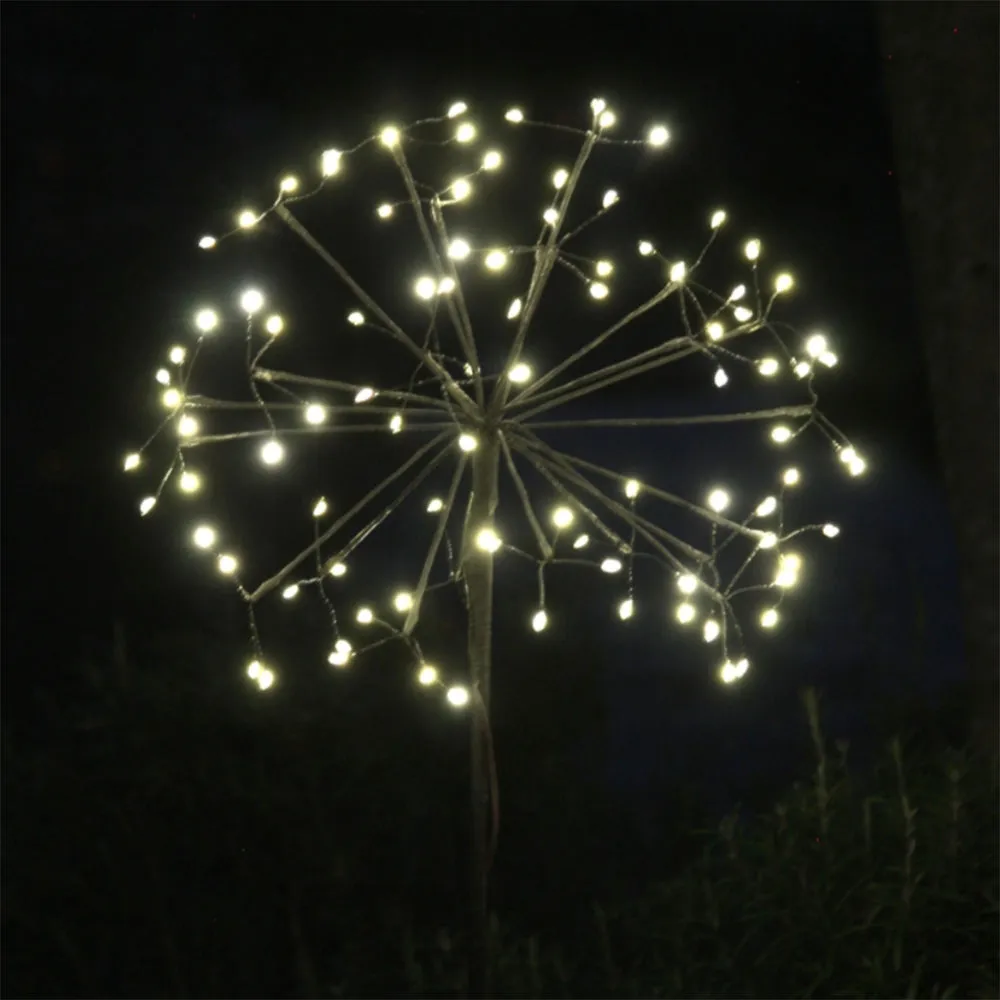 Solar Dandelion Stake Light - Brown