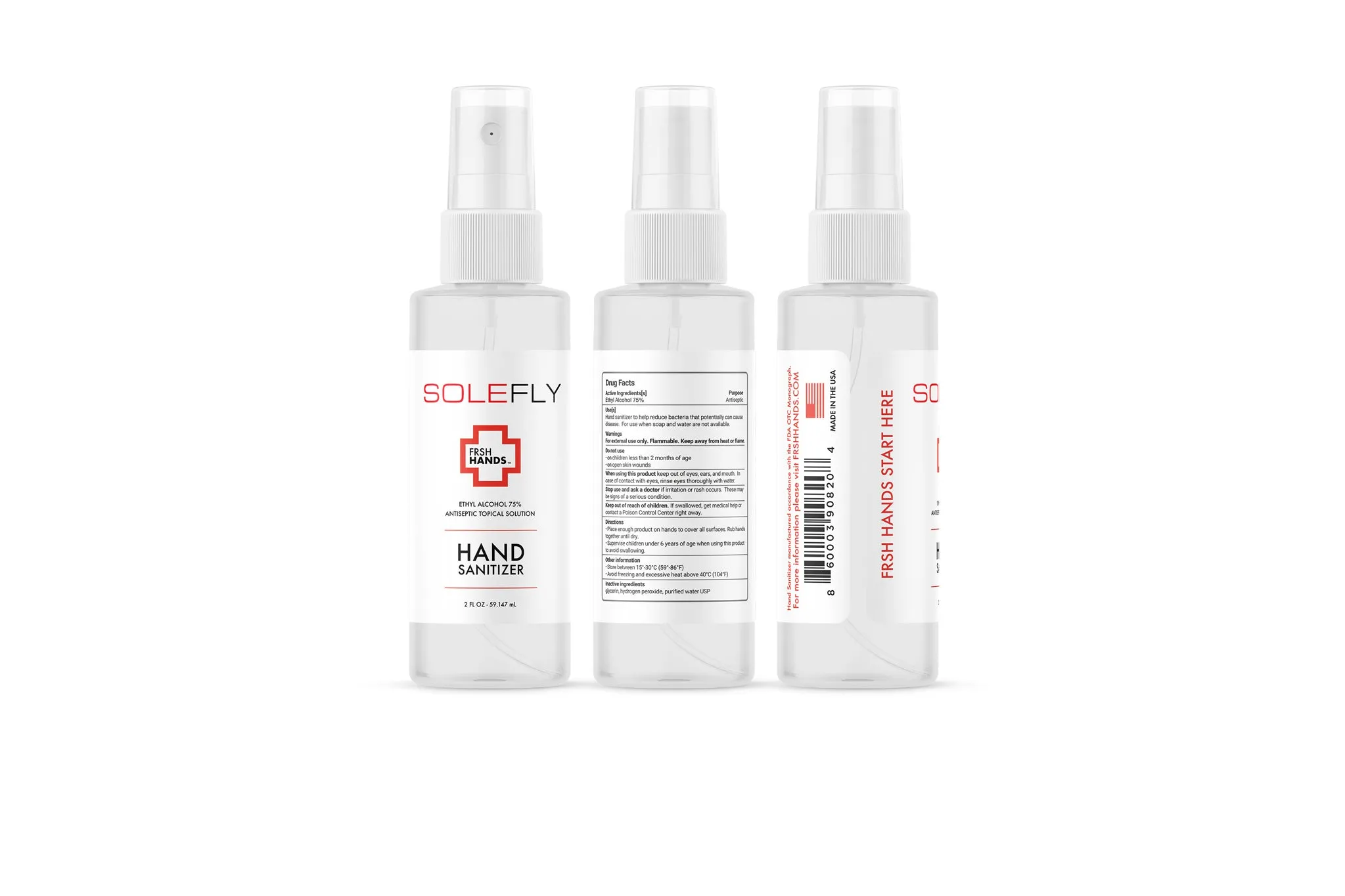 SoleFly x Frsh Hands Sanitizer Spray 2oz (pack of 2)