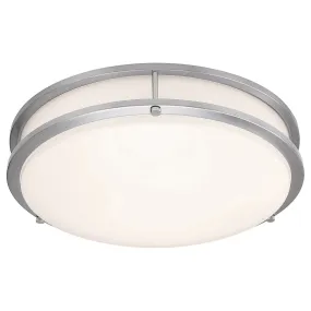 Solero III LED Flush Mount in Brushed Steel