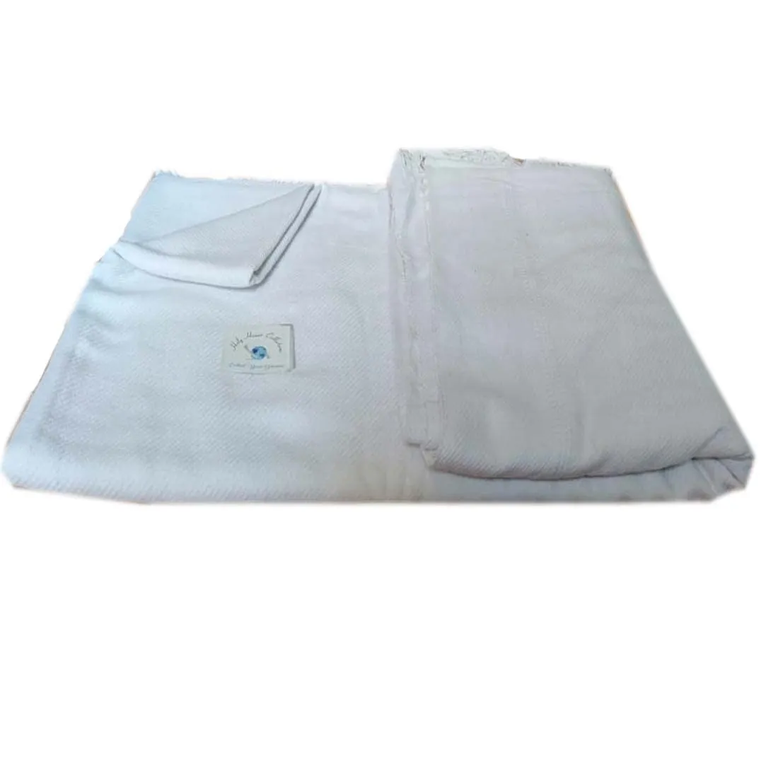 Sparsh Handloom Cotton 150 TC Blanket (Standard_White)