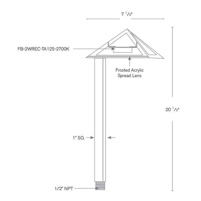 SPJ Lighting SPJ07-02 2W LED Decorative Pathway Light 12V