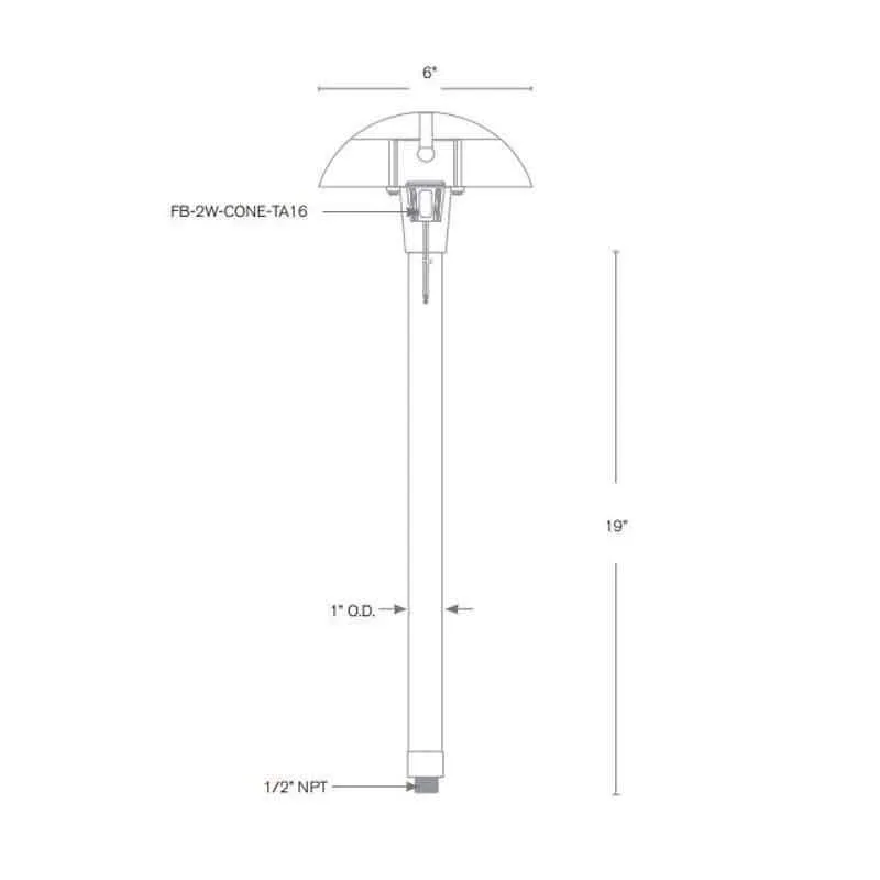 SPJ Lighting SPJ09-05 3W LED Walkway Light 12V