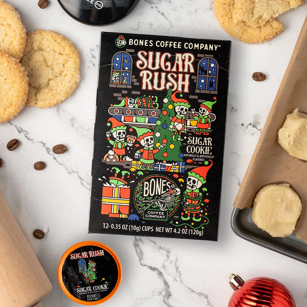 Sugar Rush Bones Cups - 12 Count