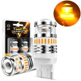 T20 7443 7440 LED Turn Signal Light Rear/Front, Side Maker Light Bulbs 11W 4000LM 3500K Amber B1 Series | 2 Bulbs