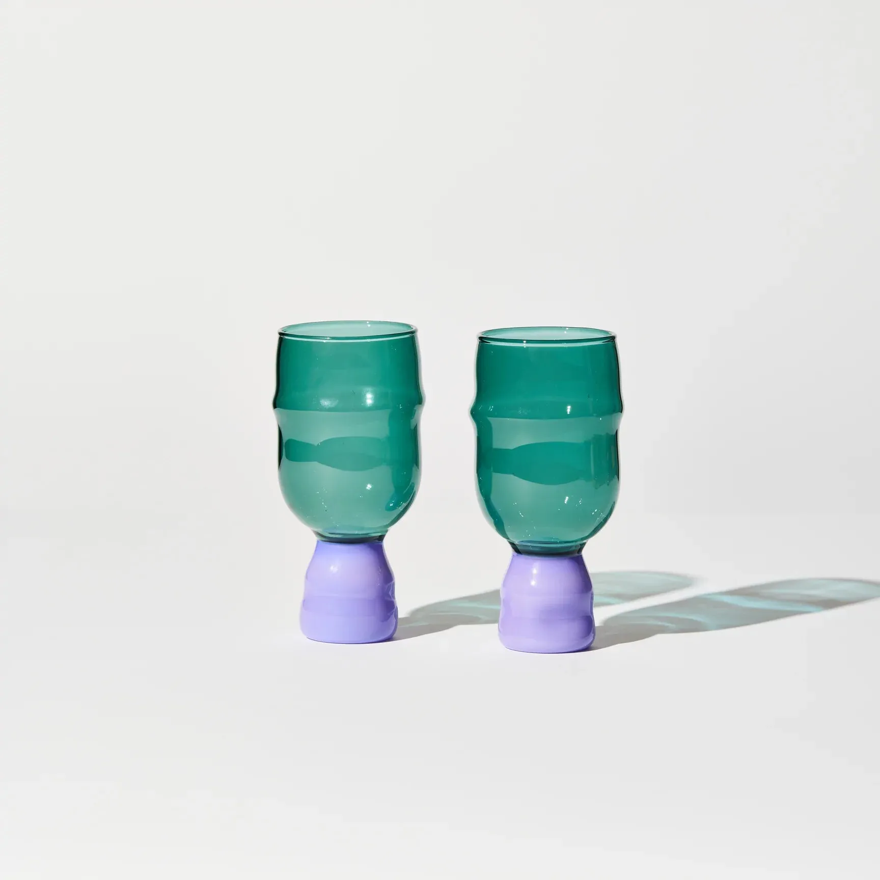 Teal Show Pony Glasses - Single Glass