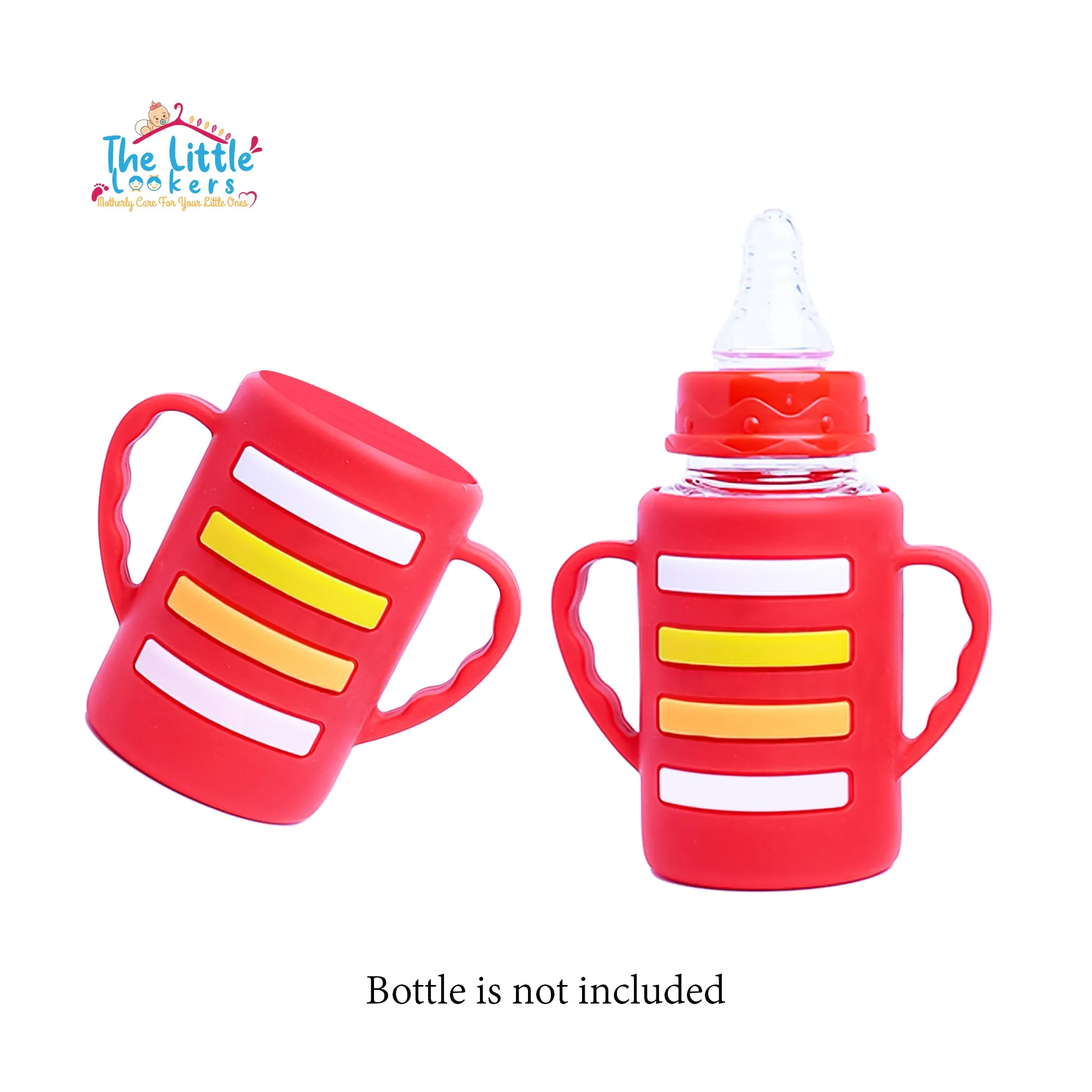 THE LITTLE LOOKERS Baby Bottle Cover with Handle/ Silicone Warmer Cover for Baby/Newborn/Infants/Toddlers