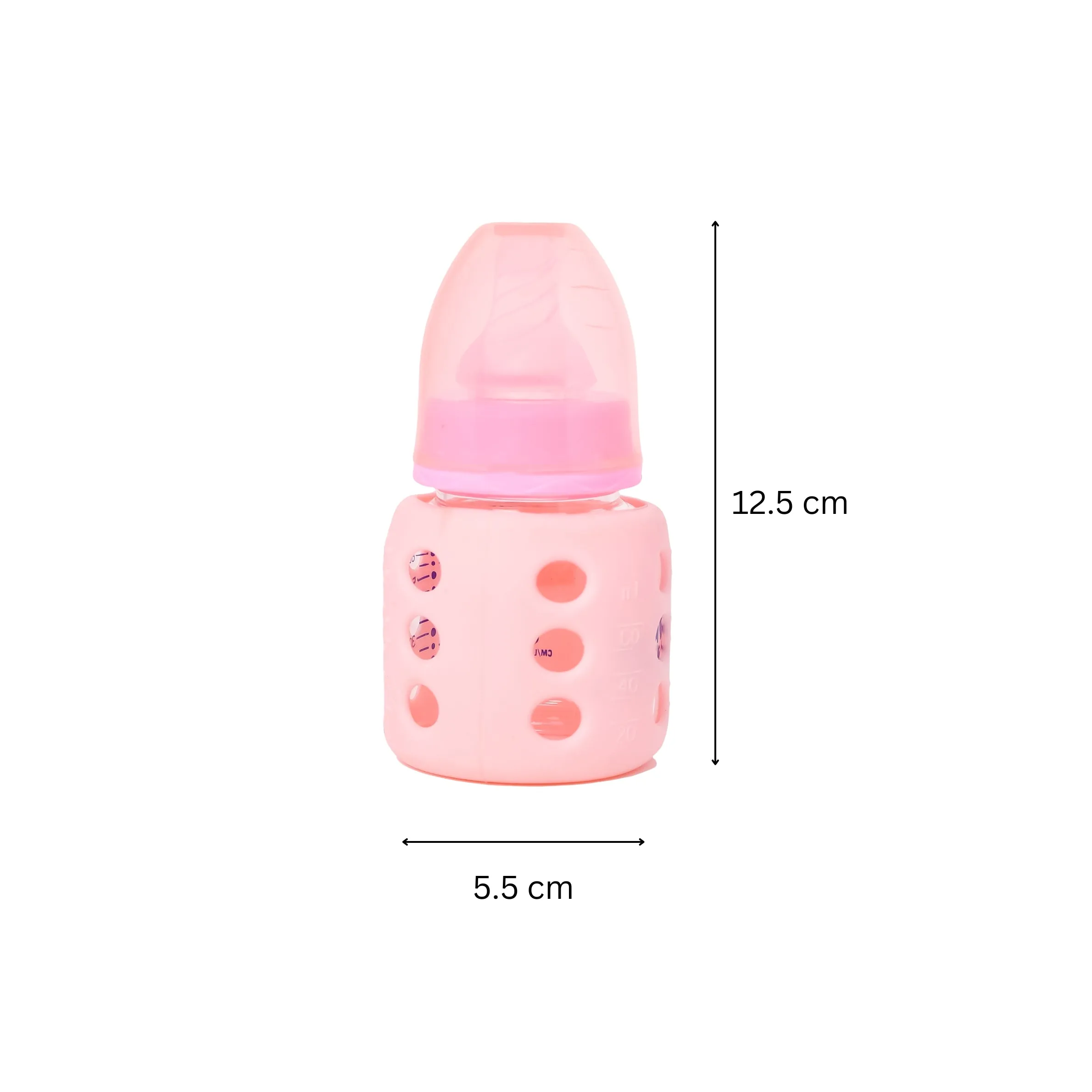 The Little Lookers High Borosilicate Glass Feeding Bottle for Baby/Feeder for Newborn | Super Soft Flow Control & Anti Colic Nipple for Infants/Toddlers