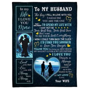 To My Husband - From Wife - A356 - Premium Blanket