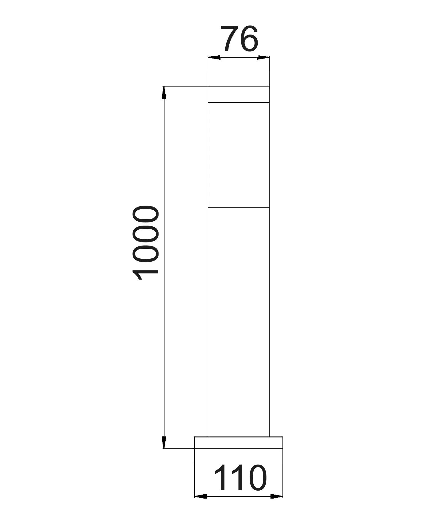 TORRE: E27 Surface Mounted Stainless Steel Bollard Lights IP44