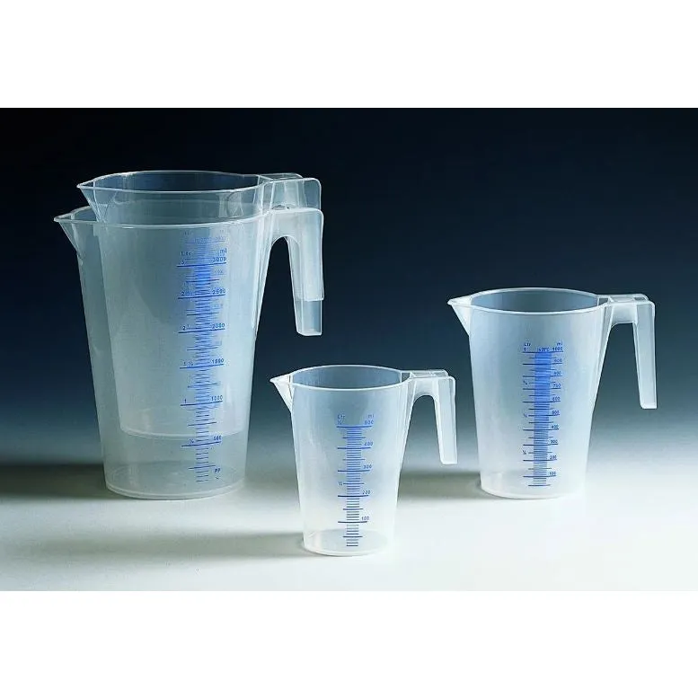 TRANSPARENT GRADUATED CARAFE 3LT.