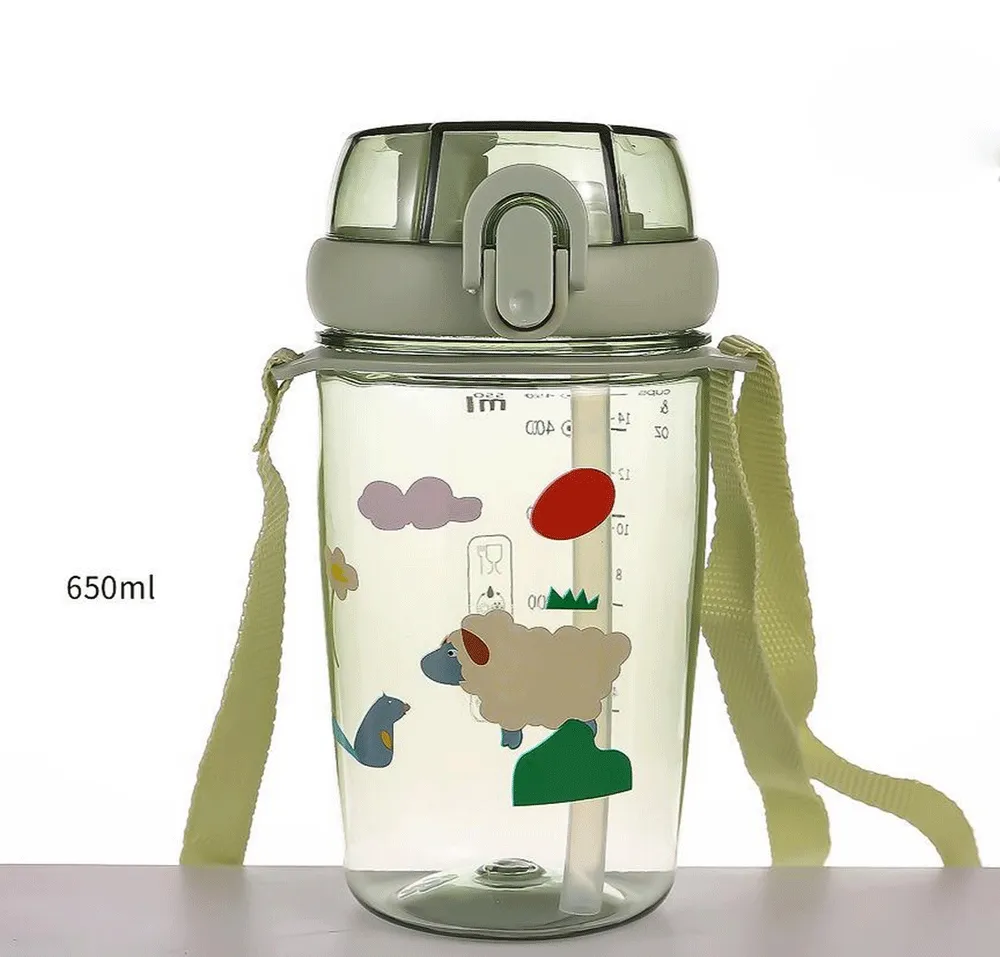 Transparent Sipper Water Bottle(670ml).