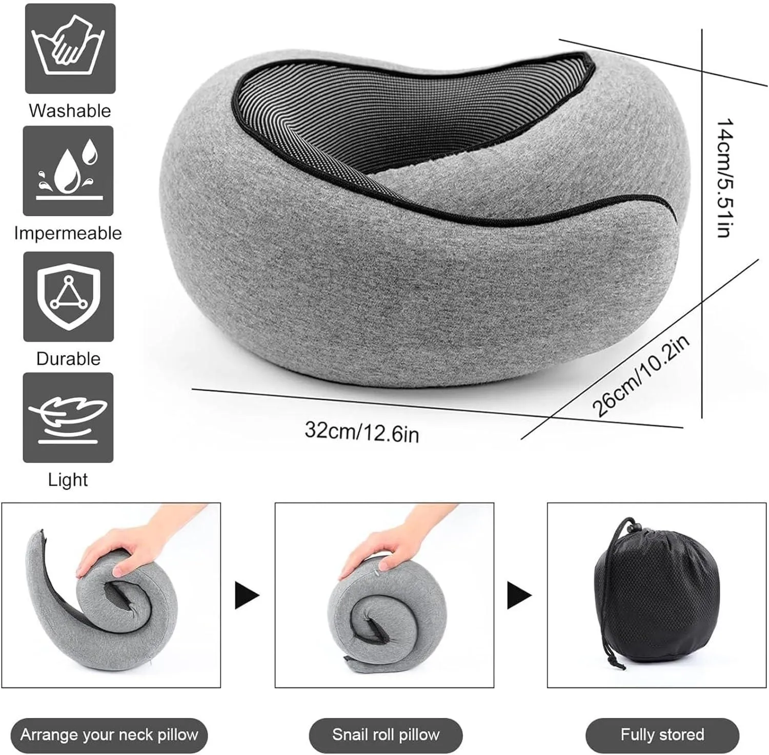 Travel Pillows for Airplane Travel Neck Pillow