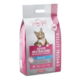 Trouble and Trix Odour Neutralising Anti-Bacterial Crystal Cat Litter 15L/6.4Kg