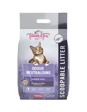 Trouble and Trix Odour Neutralising Lavender Clumping Cat Litter 15L