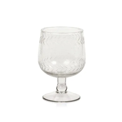 Tuscan Etched Red Wine Glass