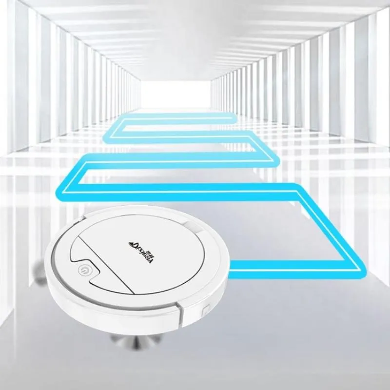 Ultra-Thin Remote Controlled Robot Vacuum Cleaner With Water Tank