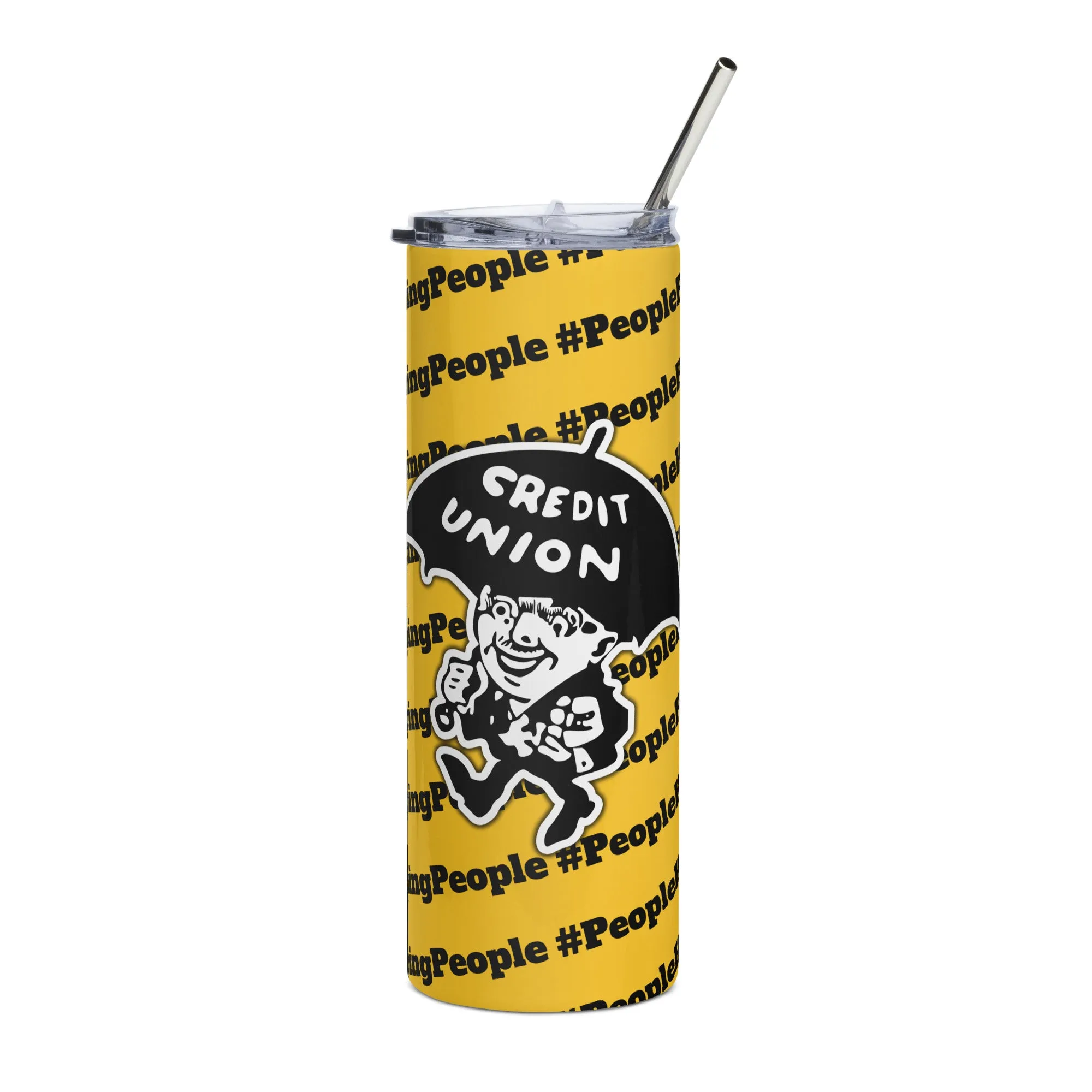 Umbrella Man Tumbler - Yellow