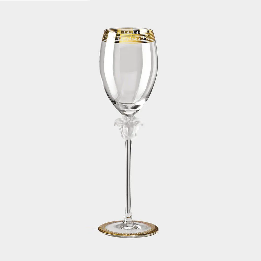 Versace meets Rosenthal Medusa White wine glass