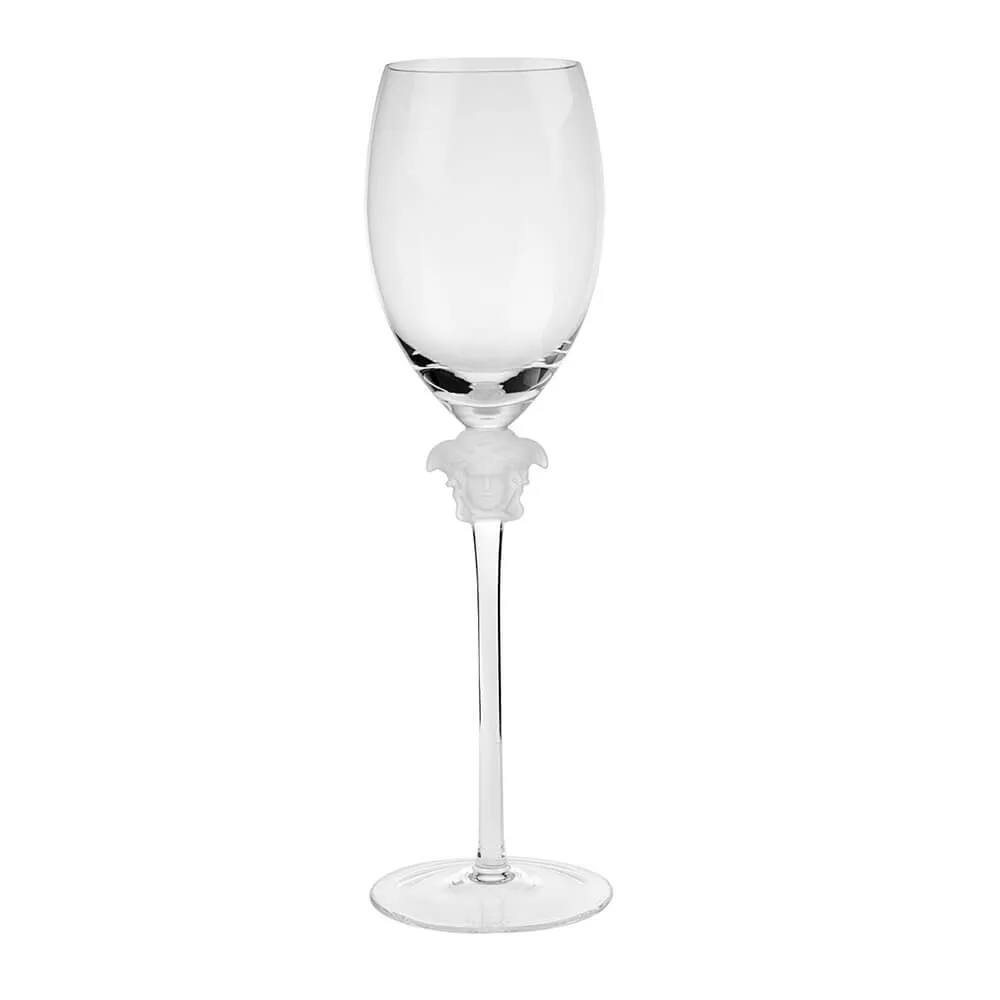 Versace meets Rosenthal Medusa White wine glass