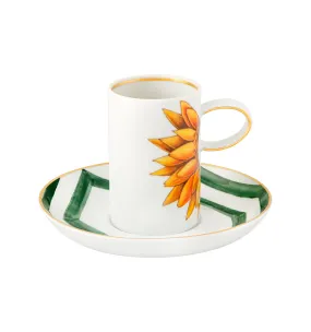 Vista Alegre Amazonia Coffee Cup and Saucer, Set of 4