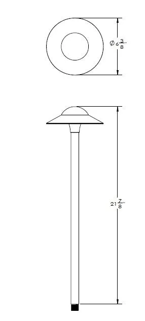 WAC 6053 6" LED Canopy Path Light, 2700K