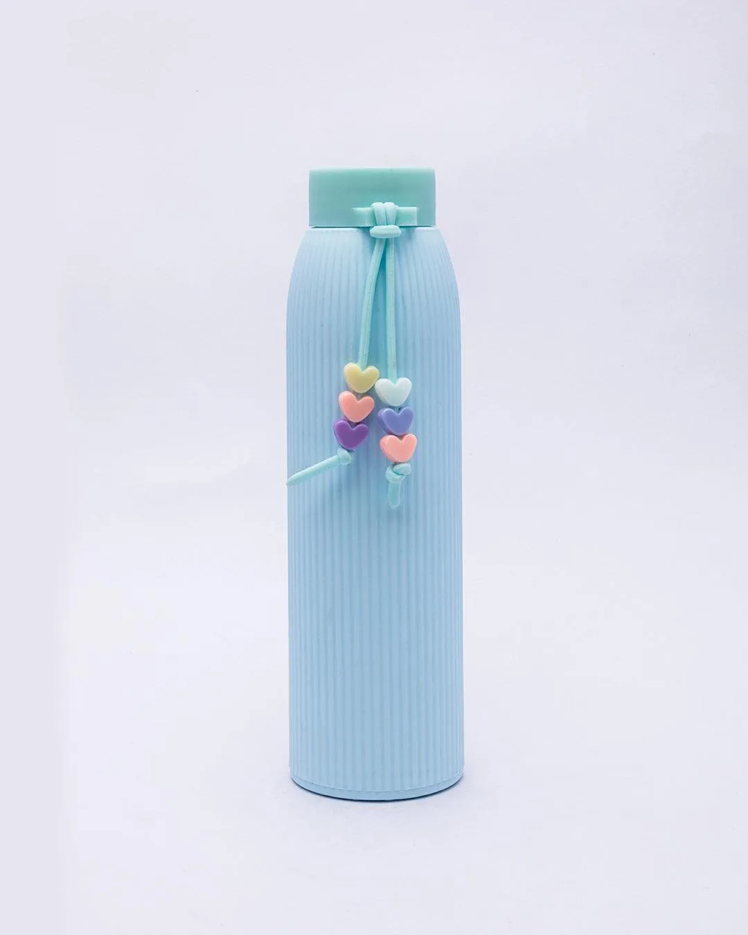 Water Bottle, for Home, Office, School, or Gym, Blue, Plastic & Glass, 310 mL